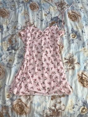 Windsor Pink Floral Mini Slip Dress